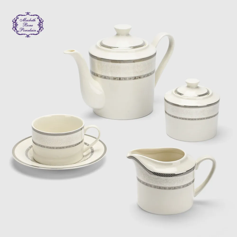 Набор чайный Macbeth bone porcelain Veil 15 предметов, 6 персон, фотография 2
